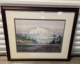 S/N John Ebner 'Fire & Ice' Lithograph Artwork - 456/700
