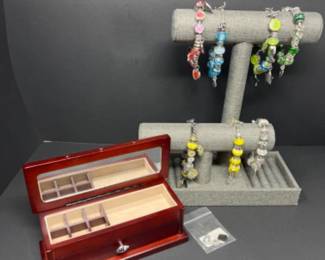 Rainbow Collection of Story Vines Charm Bracelets + Jewelry Box