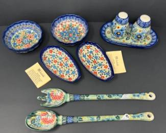 Polish Pottery - UNIKAT -Spoon Rests, Salt & Pepper & More