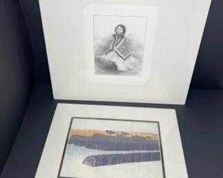 S/N 1994 C Alan Johnson 'Lisa' + Serigraph Print by Elton Bennett