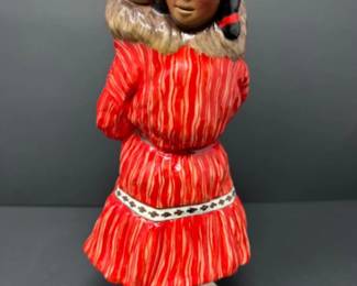 1962 C Alan Johnson 'Anna' Alaskan Ceramic Figurine - 8" - SIGNED