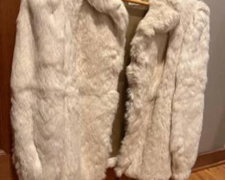 Vintage Women's Rabbit Fur Coat - Size SM/MED