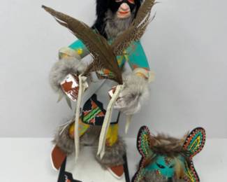 The Butterfly Kachina Doll by Cindy Kachada - Signed - 16"