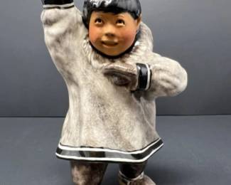 1963 C Alan Johnson 'Benny' Alaskan Ceramic Figurine - SIGNED