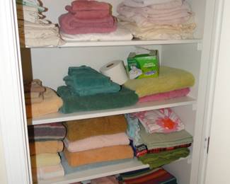 Nice clean and wash, sorted, and folded towels and other home linens