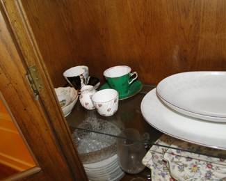 A very nice, yet small assortment of tea cups and saucers