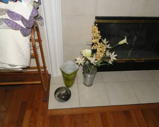 Floral pieces and vases