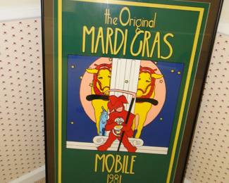1981 The Original Mardi Gras Mobile poster