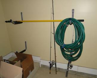 Hoses, pruners, and fishing poles too