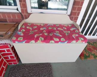 Wooden storage chest/bench