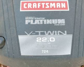 Craftsman 6000/ 22 in zero-turn mower