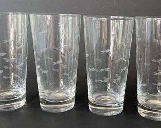 Set Of Four Iced Tea Glasses