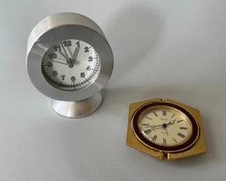 Two Small Tabletop Clocks