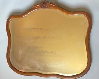 Vintage Carved Wood Mirror