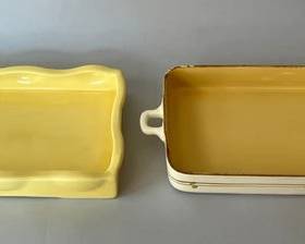 Two Yellow Baking Dishes
