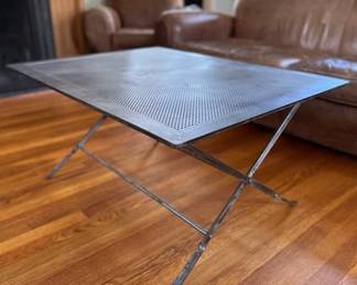 Iron Low Table With Reticulated Top