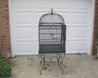 Large Vintage Bird Cage.  