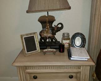 Nightstand and Lamp-
2 Available 