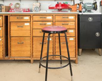 Griot's Vtg. garage stool:  $100.00