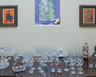 Waterford Crystal goblets, priced from:  $20.00 - $68.00 ea. stem