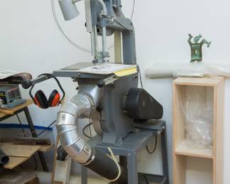 1986 Delta 14" Band Saw w/dust collector attachment.  Runs on a 110v.  Classic wood working tool!  $460.00