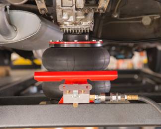 Italian made pneumatic jack (runs off air):  $380.00