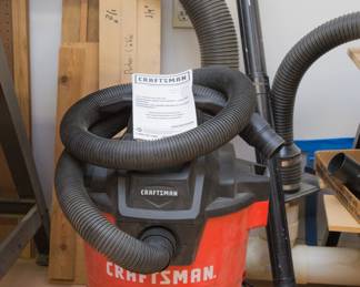 Craftsman 12 gal./6hp wet/dry shop vac w/bags and accessories:  $130.00