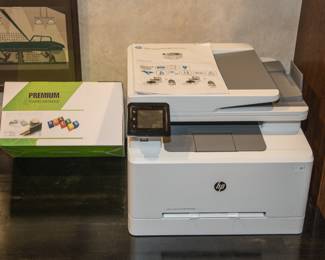 New HP Color Laser Jet Pro MFP M282-M85.  Scanner, printer, fax:  $260.00