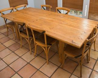 Four Hands Rustic Dining table (30" h x 98.5"w x 43.5"d):  1,200.00