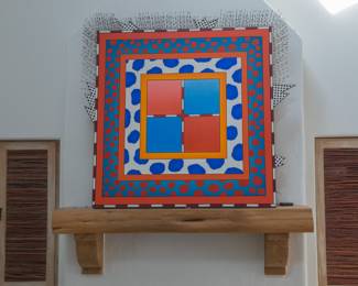 Original oil painting by:  Jose Bellver.  Inspired by the Las Vagas desert (53"l x 58"w):  $1,200.00