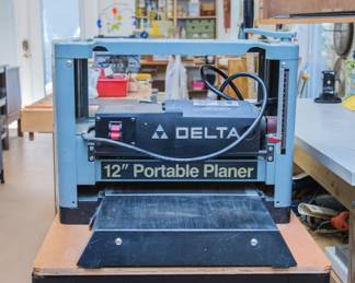 Delta 12" Thickness Planer w/DeWalt Universal stand and dust collection attachment.  Purchased in 1990:  $290.00