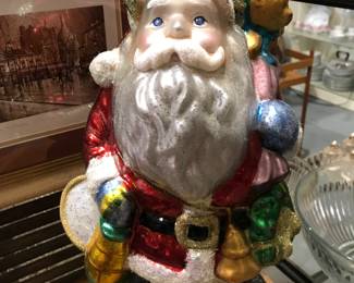 Old World Blown glass Santa