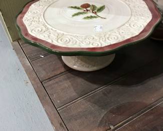 Christmas Cake plate