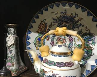 Asian teapots, vases