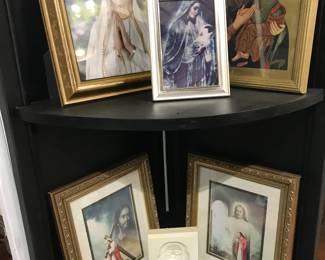 Framed religious pictures 