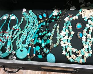 Turquoise,pearls