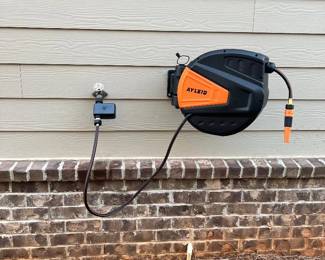 Hose Reel and Bluetooth Hose Timer $100 item is 1 month old. 100’ hose 