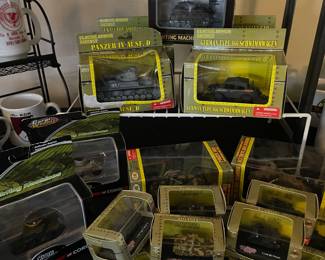 Vintage Military die cast toy tanks new in packages