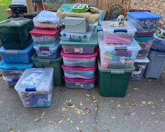 Full of fabric to fill a bag with!