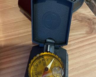 Vintage Folding Compass from West Germany with case
