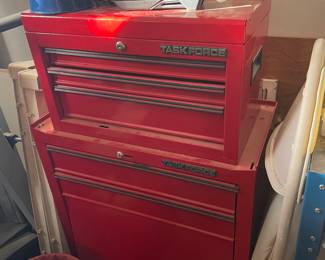 Task Force Double stacked tool boxes