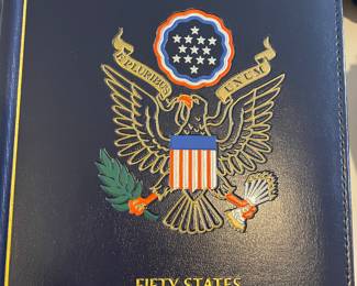 Complete set of Fifty States commemorative quarter series (coins included)
