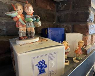 Several Hummel Statues Vintage