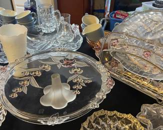 Beautiful Mikasa Crystal serving pieces