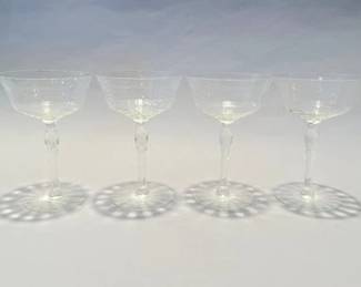 Set Of 4 Champaign Coupes
