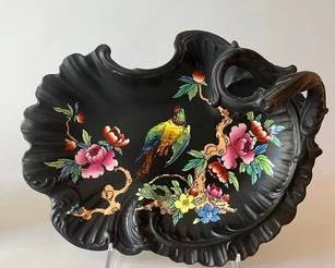 Nippon Porcelain Handled Centerpiece, Japan
