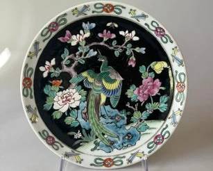 Devonware Fielding Stoke On Trent Plate With Polychrome Bird Decoration
