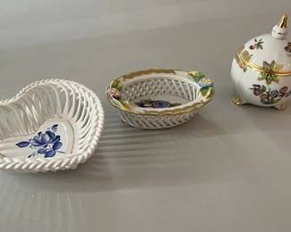 Group Of 3 Herend Pieces
