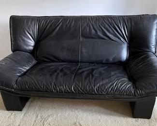 Black Leather Sofa
