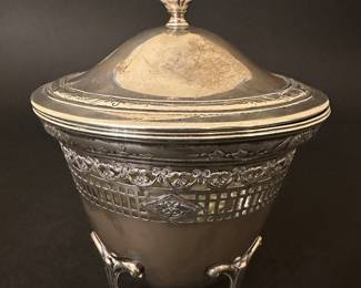 Neo Classical Style Sterling Silver Lidded Urn